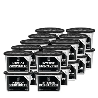 Image of Aspect Dehumidifier Condensation Remover 500ml Moisture Absorber, Dehumidifiers for Damp, Mould, in Home, Kitchen, Wardrobe, Bedroom, Caravan, Office, Garage, Bathroom 20 Pack