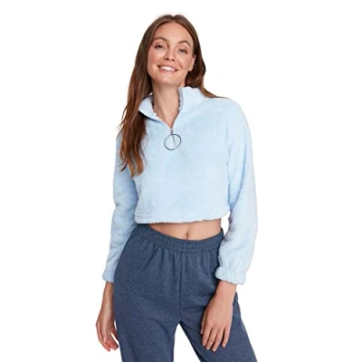 Image of Trendyol Sweatshirt Blue Fitted