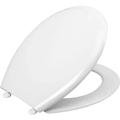 Image of Cornat Palu 1076385 Classic White Look Easy Care Thermoplastic Simple Design Fits in Any Bathroom Seat Toilet Lid