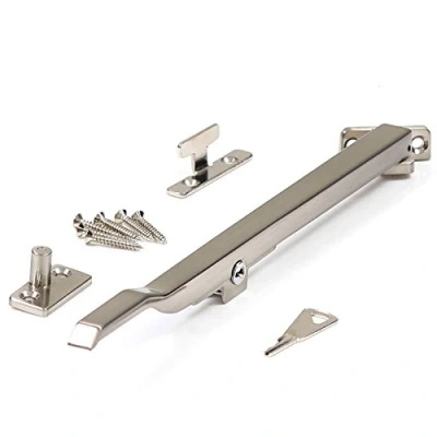 Image of 4X 250mm Locking Arm Stays Satin Chrome Left &amp; Right Opening Window Casement Levers