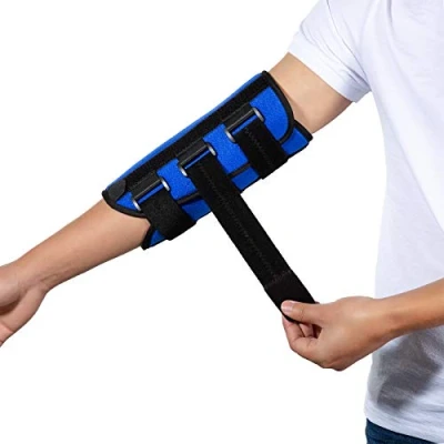 Image of Elbow Brace, Night Splint Support for Cubital Tunnel Syndromean, Ulnar Nerve, Stabilizer Brace Fix Elbow, Prevent Excessive Bending at night, Fits Left and Right Arms,Women, Men L