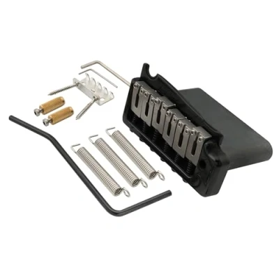 Image of Wilkinson WVP SB 54mm SUS Stainless Steel Saddles 2 Point Guitar Tremolo Bridge with Full Solid Block for Import Strat and Japan Strat, Black