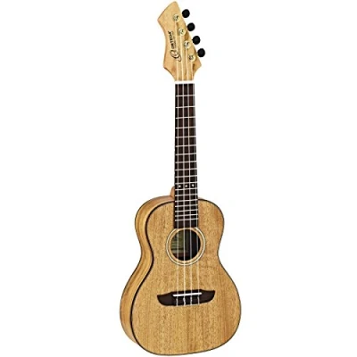 Image of Ortega Guitars Concert Ukulele acoustic Horizon Series reversed headstock includes Gig Bag Mango, Okoumé (RUMG)