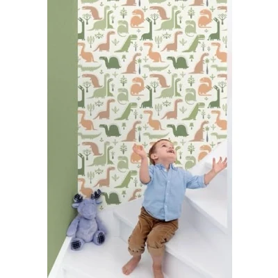 Image of Jack n Rose Dinosaurs Wallpaper Nursery Children Playroom Paste The Wall Vinyl