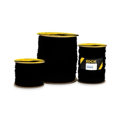 Image of EdcX Mason&#039;s Cord ⌀1,7mm 50m, 100m and 300m Nylon Brick Line, Mason Line Level for Construction, Gardening, DIY Tear Resistant, Weatherproof, Low Stretch Utility (Black, 100 m)