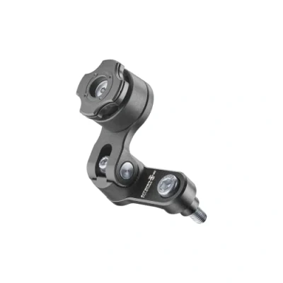 Image of INTERPHONE Quiklox modular system Motorcycle holder support attachment for Resto (handlebar terminal) adjustable 360 ​​ horizontal 90 vertical Quick release