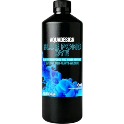 Image of AquaDesign Blue Liquid Pond Dye 500ML For Ponds And Water Features TREATS 20,000L