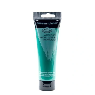 Image of Essentials Artists Acrylic Pthalocyanine Emerald Green 120ml Tube