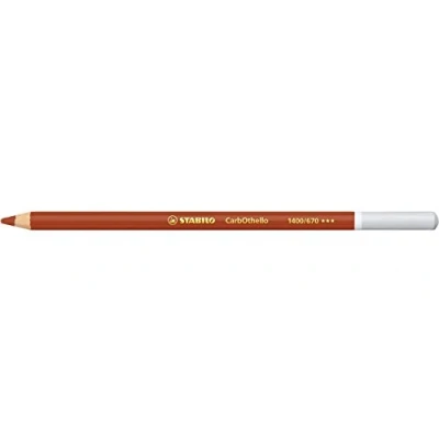 Image of STABILO Chalk Pastel Pencil CarbOthello Pack of 1 Burnt Sienna
