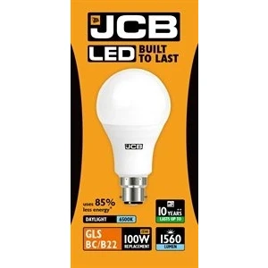 Image of 3 x JCB 15 W LED GLS Light Bulb BC / B22 Matte 6500 K Daylight 1560 lm (S10997)