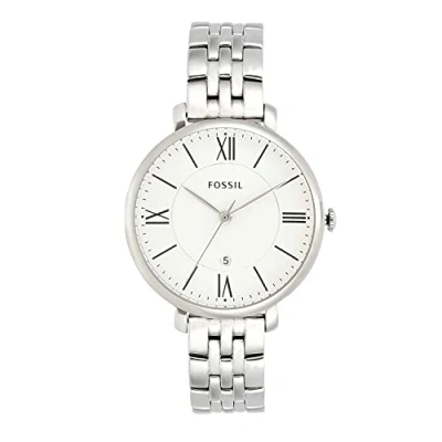 Image of Fossil Watch for Women Jacqueline, Quartz Movement, 36 mm Silver Stainless Steel Case with a Strap, ES3433