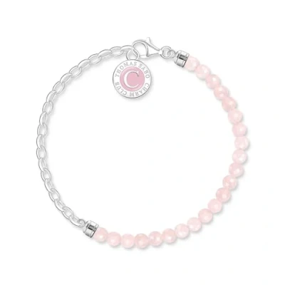 Image of Thomas Sabo Charmista gold plated white pearls bracelet, 19cm