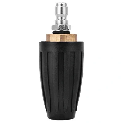 Image of Marhynchus High Pressure Washer Nozzle, 3600PSI, 1/4 Inch Quick Connector, Adjustable Rotating Turbo, Brass, Ceramic, Rubber