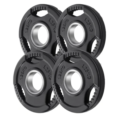 Image of KK Weight Plates 2 inch hold cast iron Barbell Set Disc Pair For Women &amp; Men Home Gym Strength Training Weightlifting Workout (4 x 1.25kg)