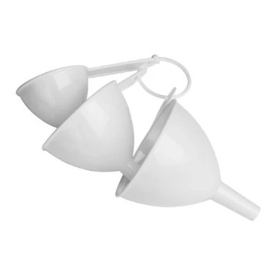 Image of Premier Housewares Measuring Funnel Set, 3 Piece White, Pack of