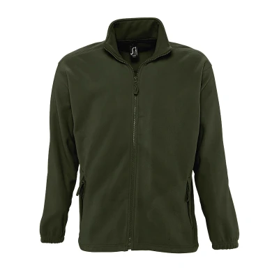 Image of SOLS Mens North Full Zip Outdoor Fleece Jacket (Army) Multicolour Size X Small