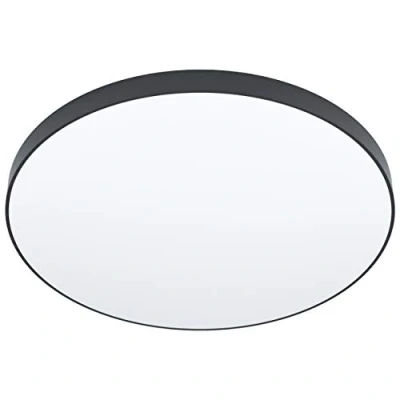 Image of EGLO Zubieta A LED ceiling lamp, black, Ø60cm