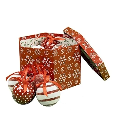 Image of Christmas Workshop 14pc Red &amp; White Snowflake Bauble