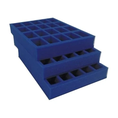 Image of KR Replacement Tray Set for Gamesworkshop SKIRMISH plastic figure case. Carry 60 troops on 32mm bases. Ideal 6 squads of 10 50mm tall (60 figures total). Perfect Games Workshop