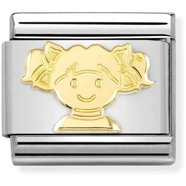 Image of Nomination Gold Girl Charm