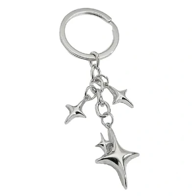 Image of Yisawroy Harajuku Y2k Moon Star Keychain For Women Sweet Cool Trend Fashion Pendant Vintage Aesthetic Accessories Gift Circle Buckle Keyring