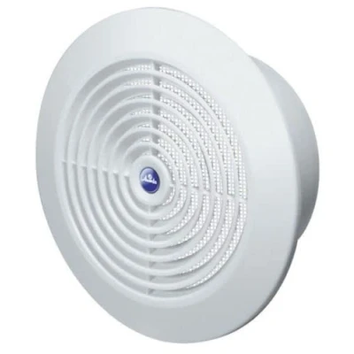 Image of Prostko White Round Air Vent Grille 100mm Diffuser Circle Duct Ventilation Cover Valve.