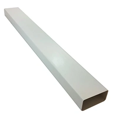 Image of Kair Rectangular Flat Ducting 110mm x 54mm 1 Metre Length Channel Pipe