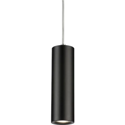 Image of KnightsBridge Dasan Single Long Fixed Round Pendant Black