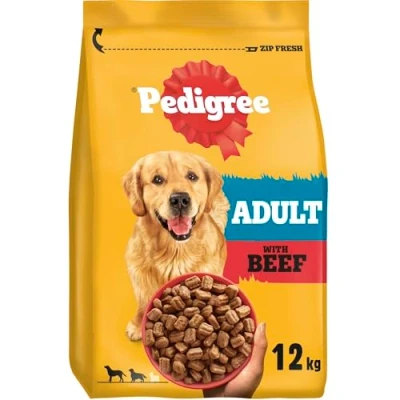 Image of Pedigree Complete Dog Dry Food for Dogs with Beef and Vegetable 12 kg