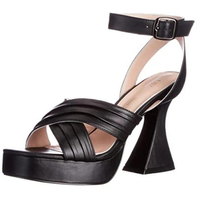 Image of L37 HANDMADE SHOES Women&#039;s to Late SAY Goodbye Heeled Sandal, Black, 1 UK