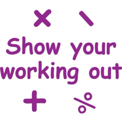 Image of &quot;Show your working out&quot; Self inking teacher reward stamp X12055