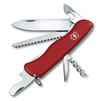 Image of Victorinox Swiss Army Knife, Forester, Multitool, Knife with 12 Functions, Locking Blade, Can Opener, Screwdriver 3 mm