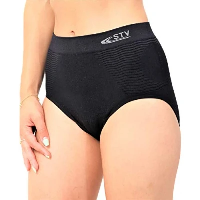Image of STV Womens Seamless High Waist Tummy Control Slimming Shapewear Black