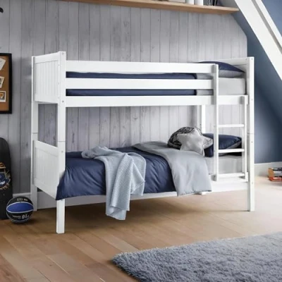 Image of Julian Bowen Bunk Bed, Pine, White, Single