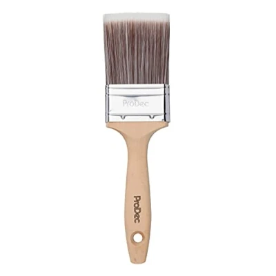 Image of ProDec 2.5 inch Premier Trade Professional Synthetic Paint Brush for a Smooth Finish Painting with Emulsion, Gloss and Satin Paints on Walls, Ceilings, Wood Metal, 2.5&quot; 63mm