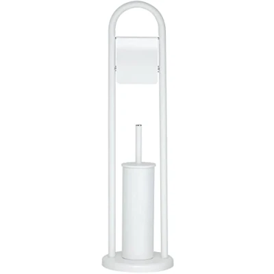 Image of Sealskin Acero Toilet Butler, Metal, White, 19 x 70.5 cm