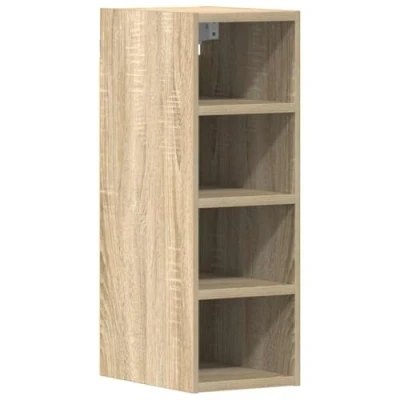 Image of vidaXL Hanging Cabinet Sonoma Oak 20x29.5x60 cm Engineered Wood, Wall Mounted Kitchen Storage