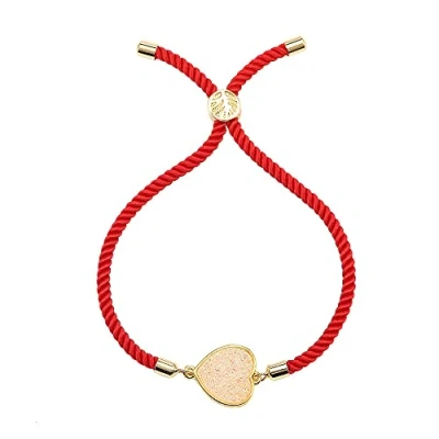 Image of Homelavie Red String Bracelet for Protection, Crystal Love Heart Good Luck Bracelets Friend Family Couple, Amulet Jewelry Men Women Boy Girls, S, Metal, no gemstone