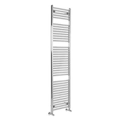 Image of Warmehaus Contemporary Bathroom Straight Heated Towel Rail Radiator Rad 1800 x 450 Chrome