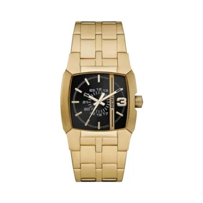 Image of Diesel Watch for Men Cliffhanger, Three Hand Movement, 36 mm Gold Stainless Steel Case with a Strap, DZ2151