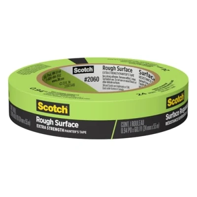 Image of 3M 2060 Scotch Rough Surface Painter&#039;s Tape: 0.94 in x 60 yds. (Green) / Retail Packaged