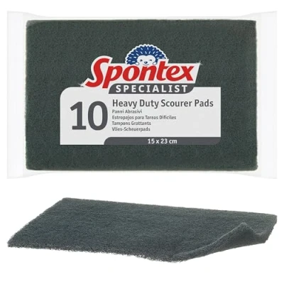 Image of Spontex Specialist Heavy Duty Scourer Pads (Pack of 10)