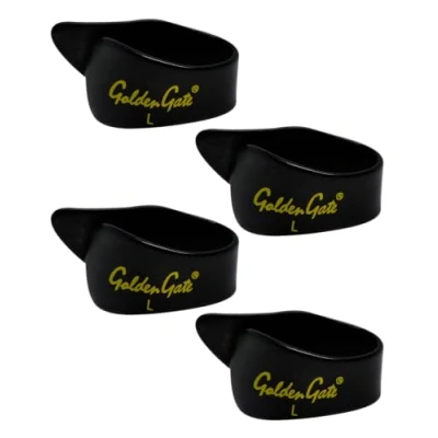 Image of Golden Gate GP 4B 4PK Thumb Picks Black Large