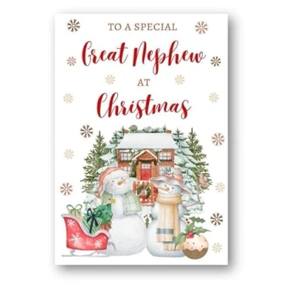 Image of Second Ave Great Nephew Christmas Snowmen Winter Xmas Holiday Festive Greetings Card