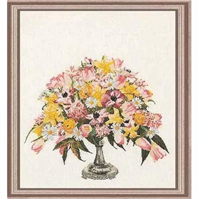 Image of Thea Gouverneur Cross Stitch Kit, Canvas, Multi Colour, 45x51cm