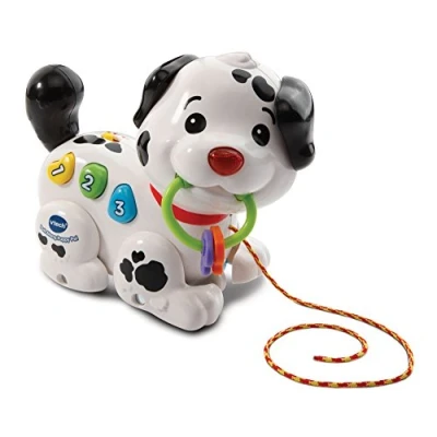 Image of VTech Pull Along Puppy Pal, Baby Walker with Music and Phrases, for Babies, Cute Educational Toy, Interactive Preschool Toy Girls Boys Aged 6 Months +