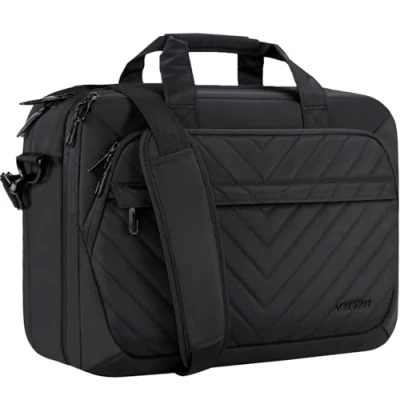 Image of VANKEAN 17 Inch Laptop Bag, TSA Friendly Expandable Briefcase for Women Fashion, Waterproof Computer Bag with RFID Pocket, Work Messenger bags Bussiness/Travel/College