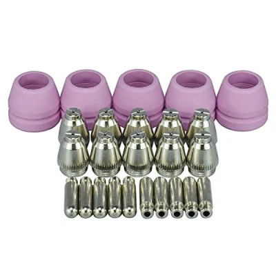 Image of RIVERWELD WSD 60P 60 Plasma Cutter Torch Tips 1.2mm 60Amp Kit Pilot ARC Starting Consumables 25pcs