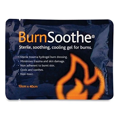 Image of Reliance Medical Burnsoothe Cooling Gel Immediate Dressing For Burns In First Aid Sterile Soothing, Non Adherent, Toxic, Minimize Trauma And Skin Damage, 10 Cm x 40 Cm, (Pack Of 5)