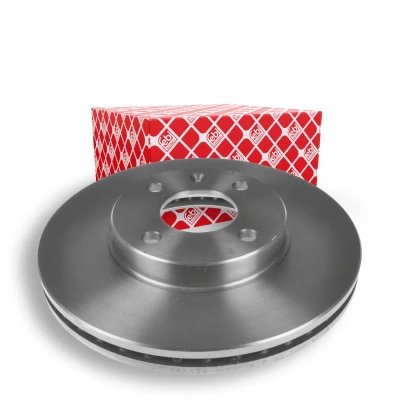 Image of 13502001 Brake disc FEBI BILSTEIN 108618 Front Axle 256mm 24mm 4 Hole 100mm internally vented Coated CHEVROLET: Aveo Hatchback